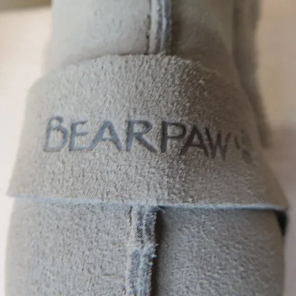 NWOT BearPaw Roxy Gray Suede Boot Size 10 - Picture 4 of 8